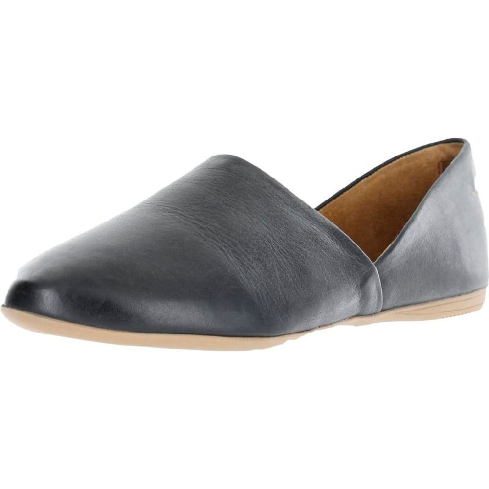 Miz Mooz Womens Kimmy Black Leather Slip On Comfort Flats Shoes EUC worn once